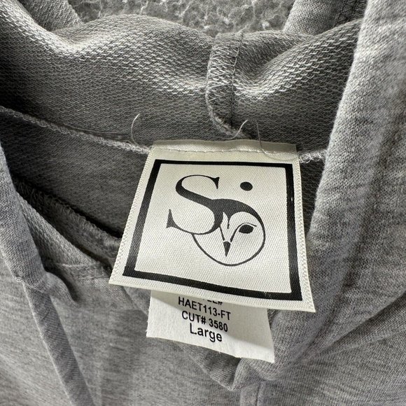 Hank & Henry Hoodie Women's Large Gray "Simply Obsessed" Lightweight Hoodie - Picture 5 of 12